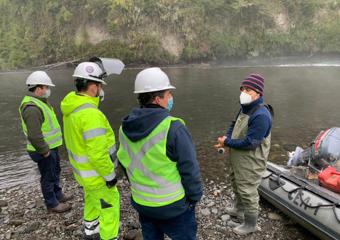 Group of people on site