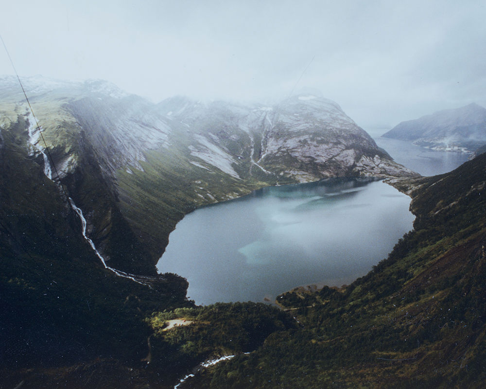 Fykanvann reservoir with Glomfjord in the background