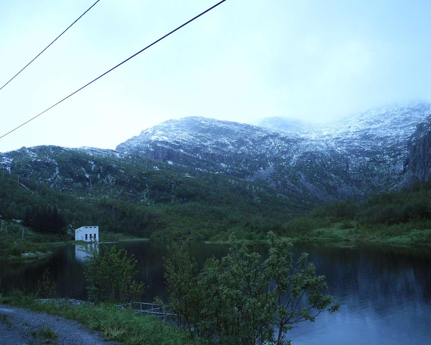 Neverdalsåga power plant in its natural surroundings